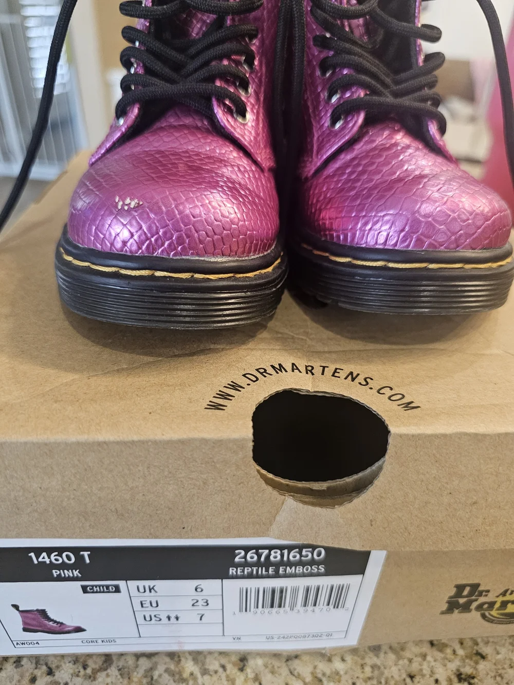 Toodler Dr. Martens Boots Size 7